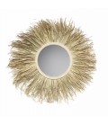 Grass mirror - miroir rond en herbes marines Ø100cm