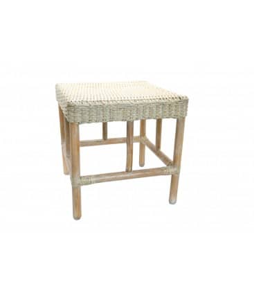 Sgabello quadrato rattan Sitine