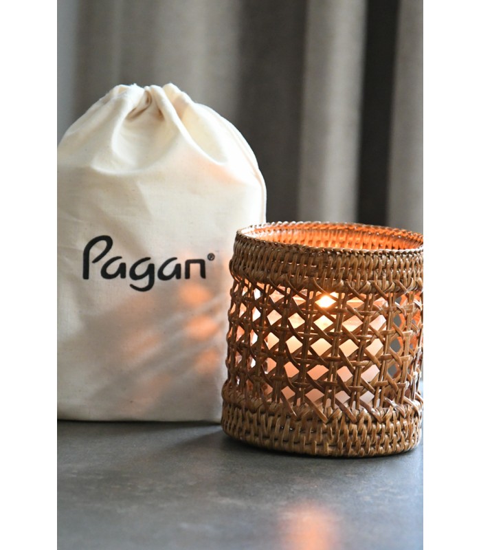 wicker tea light holder