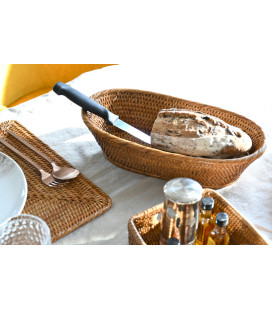 Rattan bread basket Banneton - honey color