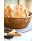 Rattan bread basket Boule XL - honey