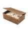 Rectangular box Dorothée - rattan colour honey